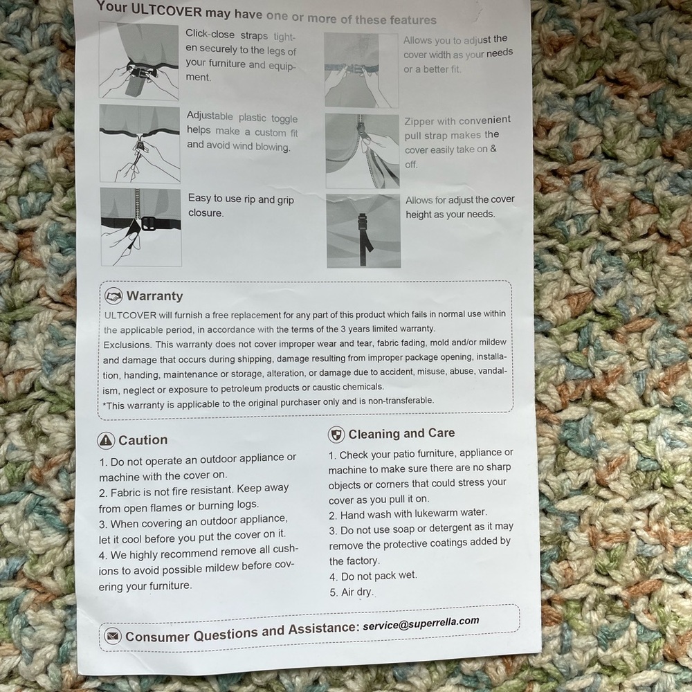 ULTCOVER Waterproof Patio Umbrella Cover - Picture 5 of 12